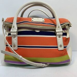 Kate Spade Multicolor Striped Satchel